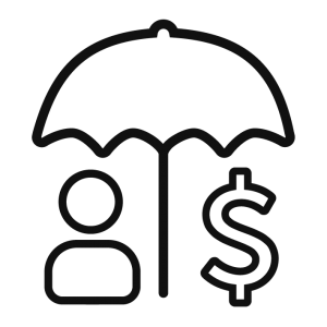 Insurance Icon - Black
