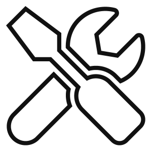 Skilled Labour Icon - Black